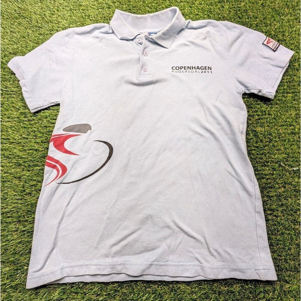 Champion System Copenhagen Rudersdal 2011 Polo Shirt Light Blue sz M